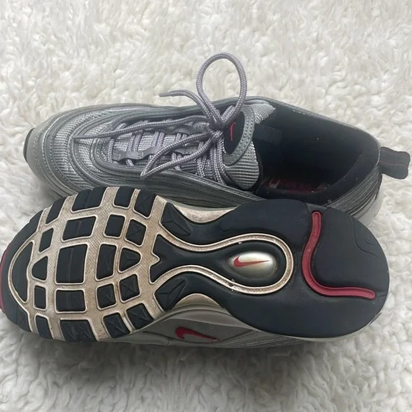 Size 7Y Nike Air Max 97 Ultra 17 Silver Used in very